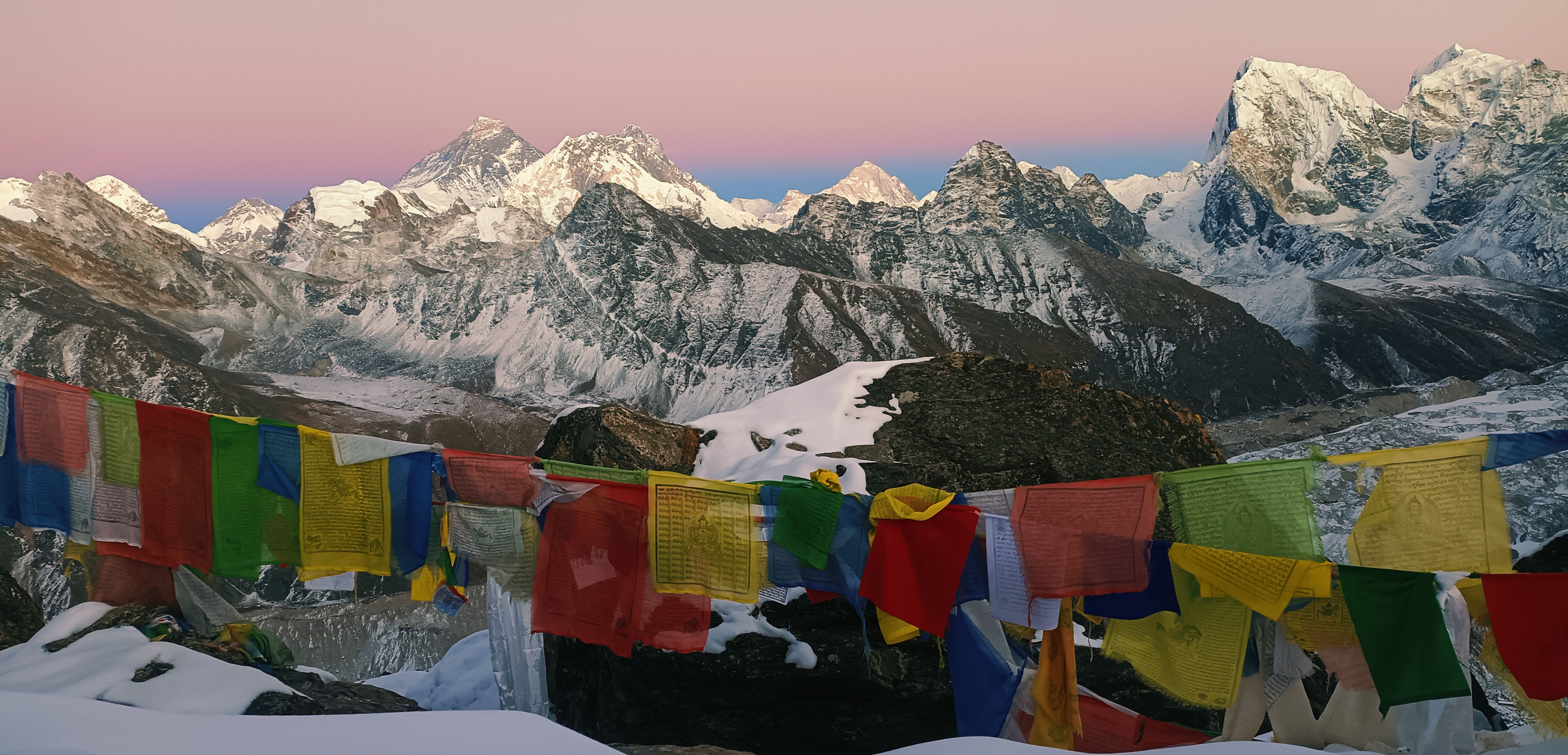 Everest Lhotse Makalu view from Gokyo Ri