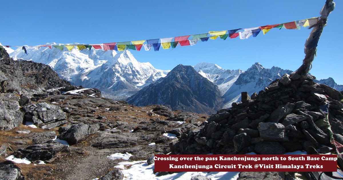  Crossing over the Pass Kanchenjunga North to South Base Camp 