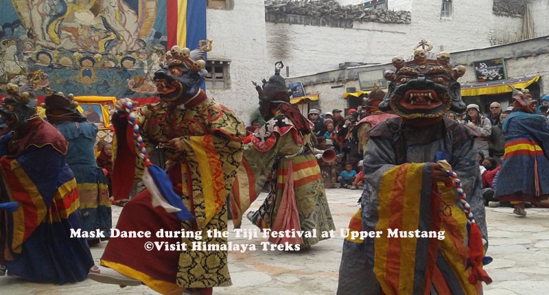  Mask Dance During Tiji Festival 