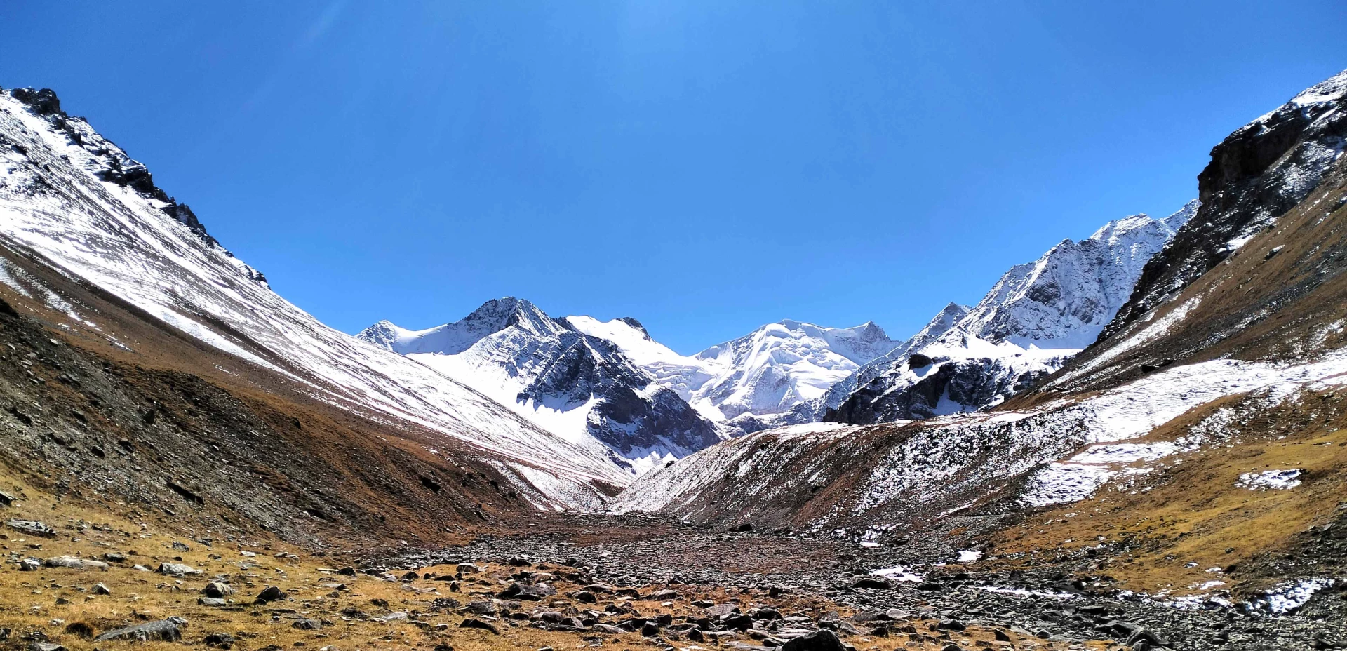  Norbu Kang Peak view from Base Camp. 