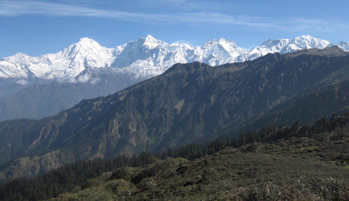  Panoramic View from Ganesh Himal Base Camp Trek 