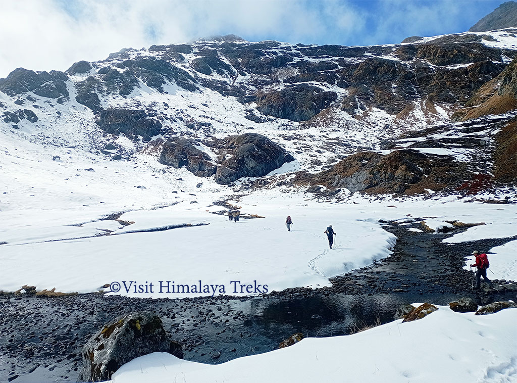 Trekking In Nepal during the Autumn season.