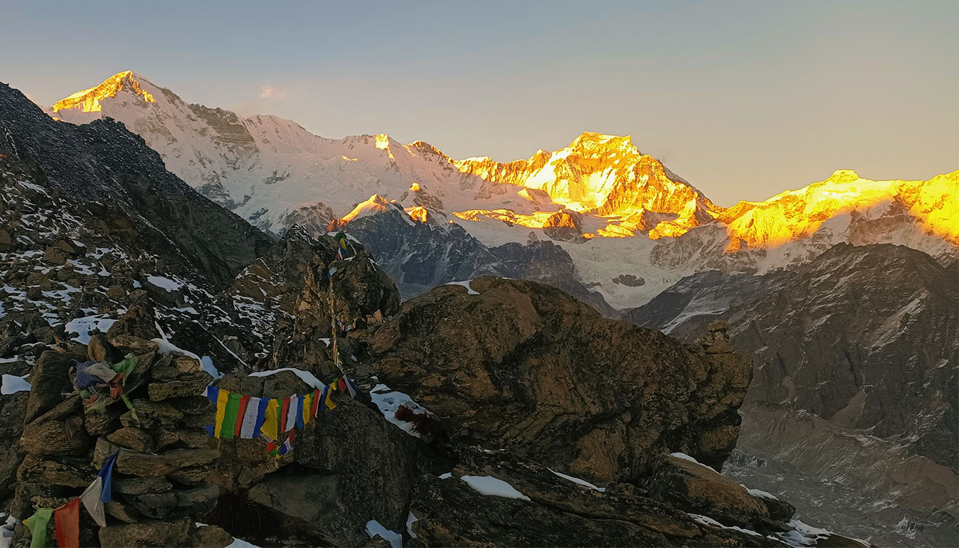 Sunset view from Gokyo Ri view point