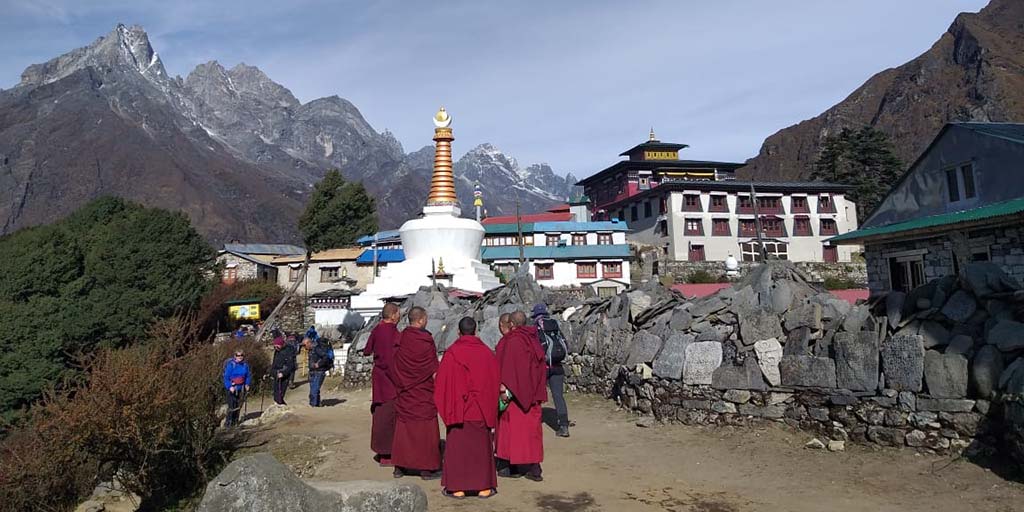 Popular Buddhist Monastery in Tengboche.