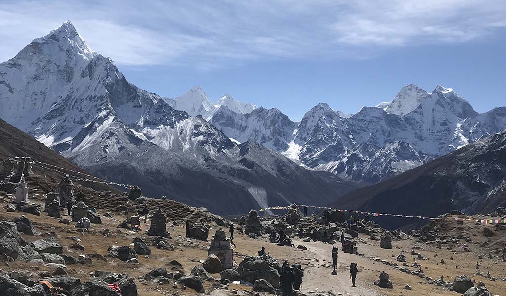 Himalayan Panoramic view on the way to EBC Trek