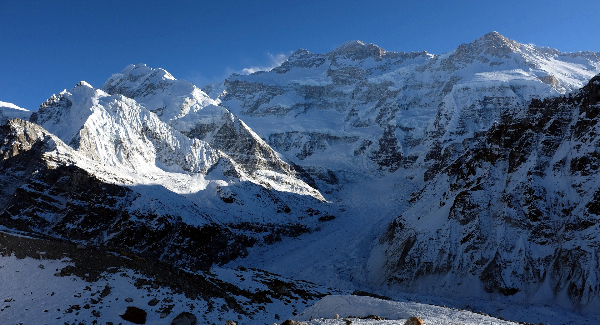 Kanchenjunga North view from Kanchenjunga Base Camp Trek