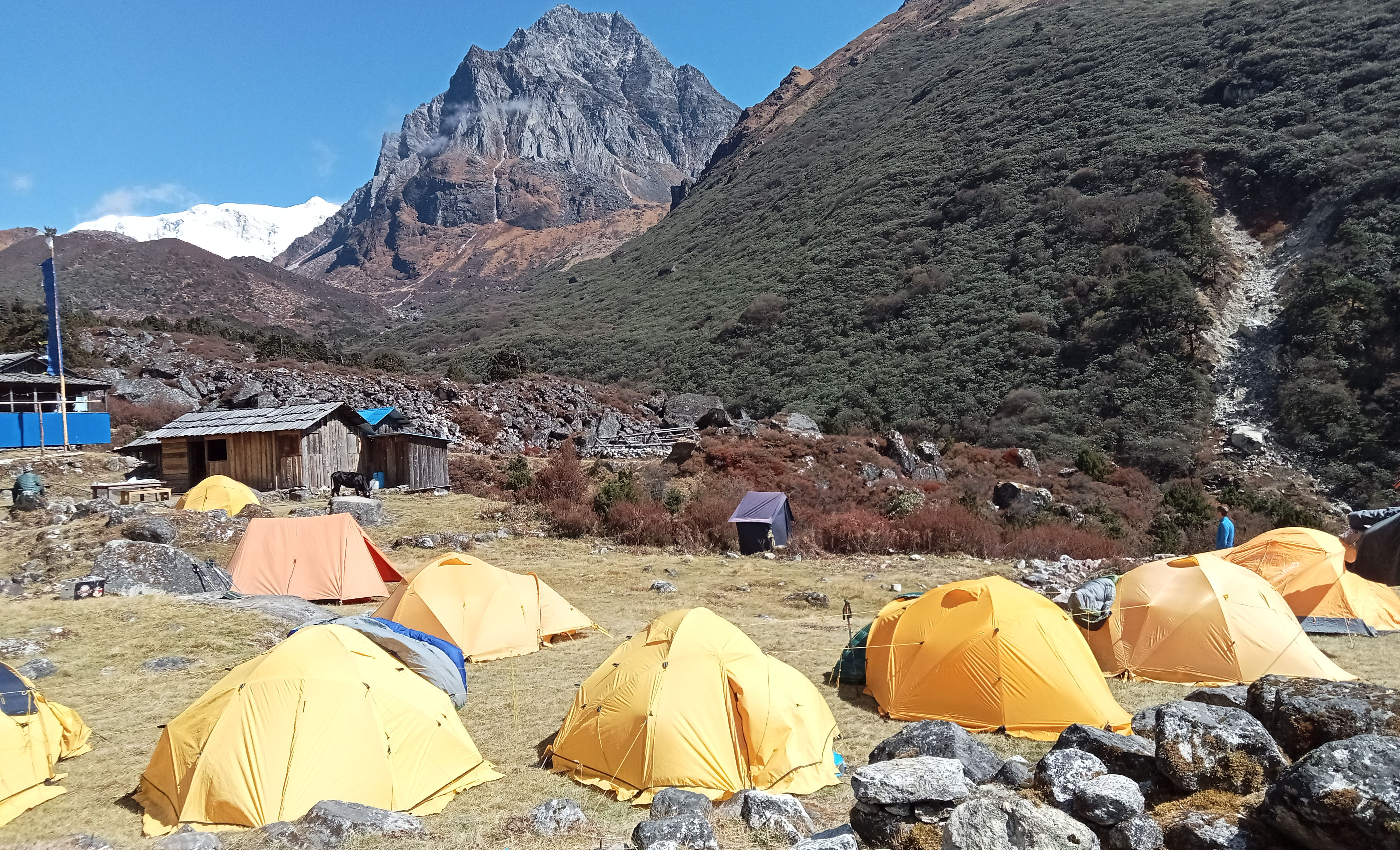 Camping Trek to Kanchenjunga Base Camp. 