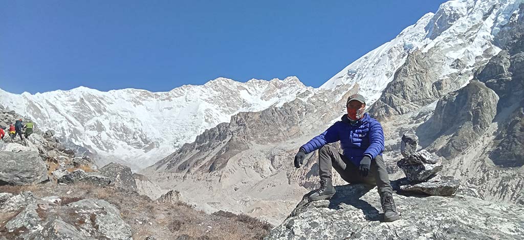 Close view of Kanchenjunga South 