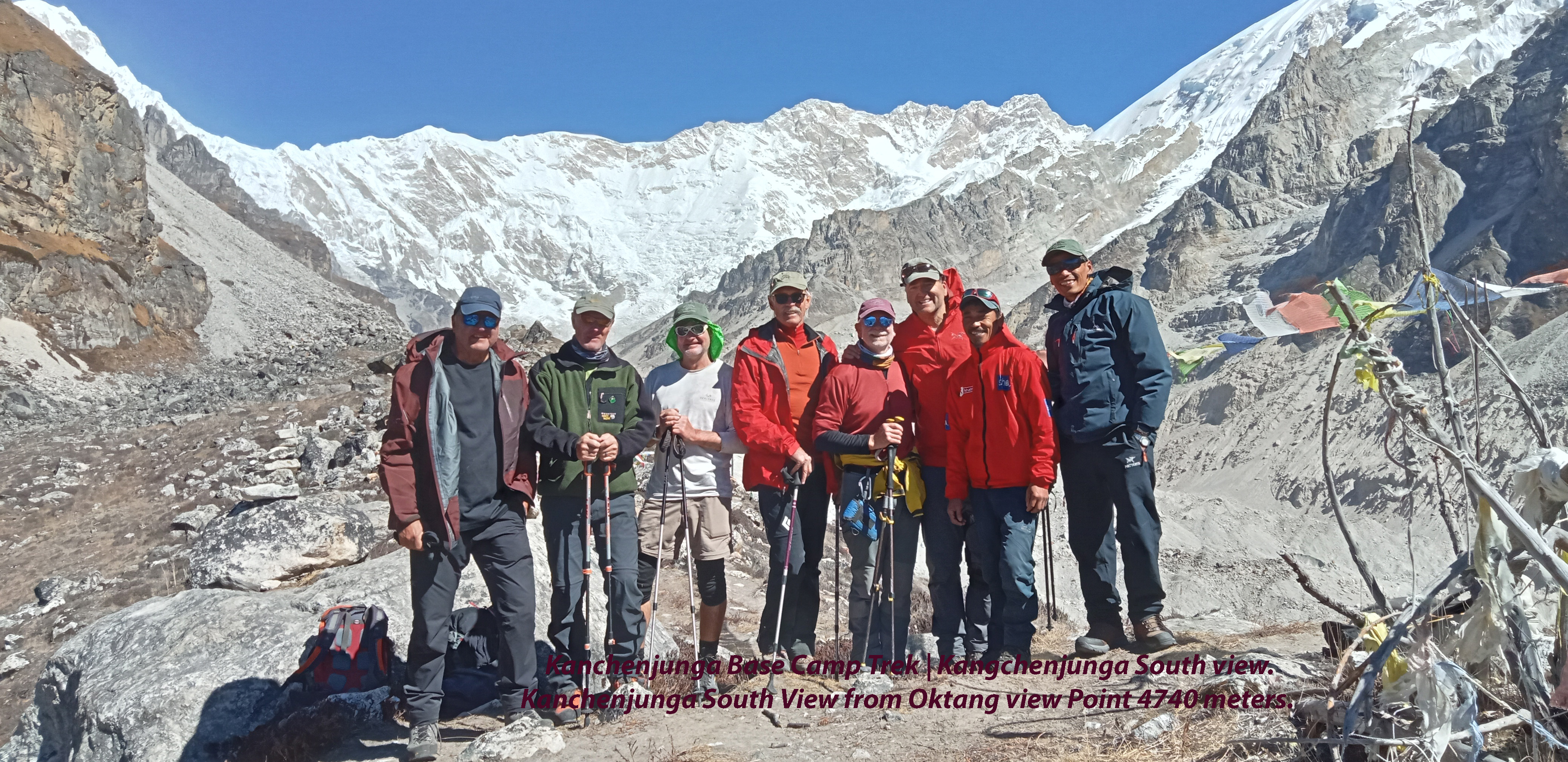 Group Photo at Oktang View Point and  Mount Kanchenjunga South View Backgroung