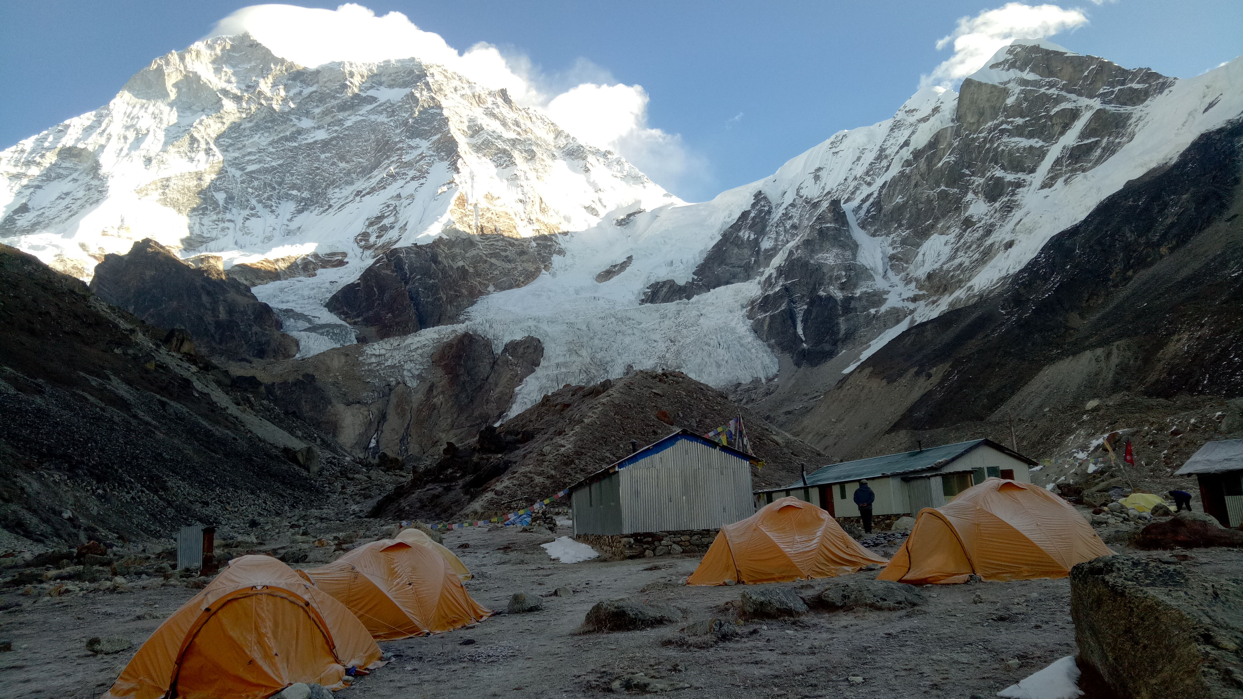 Camping at Makalu Base Camp.