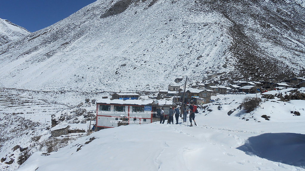 The Manaslu Circuit Trek in the Winter season.