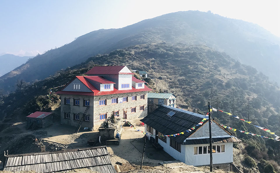 Jasmane Bhanjyang en route to Pikey Peak Trek